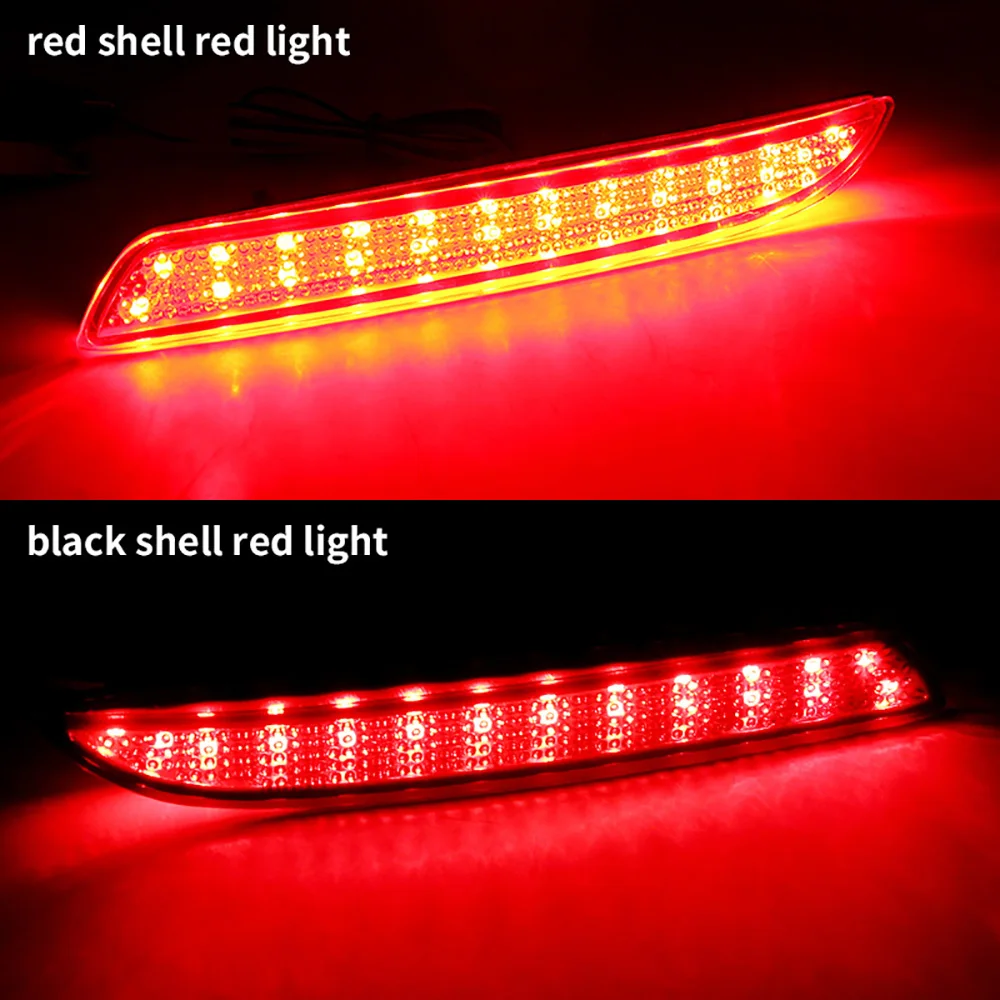 2PCS LED Rear Bumper Reflector Light For Honda JAZZ Fit 2010 2011 2012 2013 CRZ CRV Acura TSX Tail Stop Fog Brake Lamp