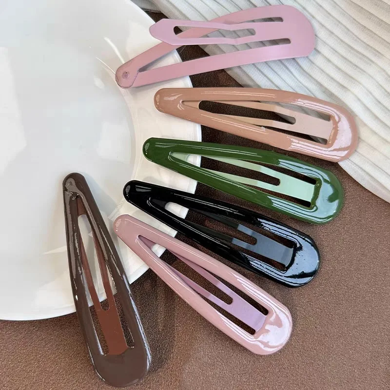 2Pcs/Pair Big Size 10cm Hairpin Waterdrops Shape Basic Alloy Hair Clips BB hairpins Barrettes Styling Hair Accessories