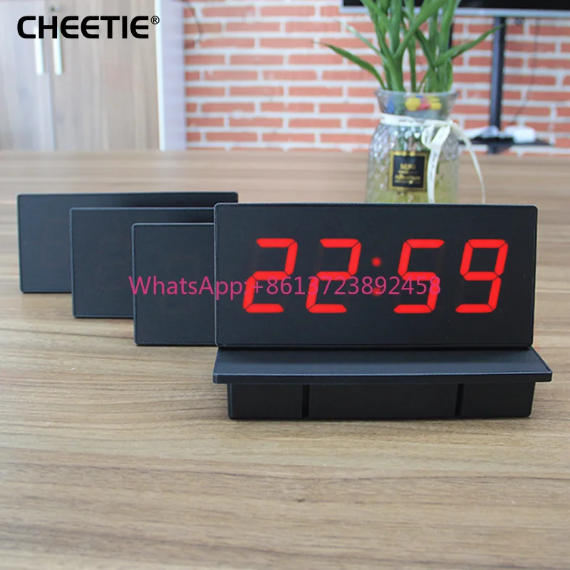 CP01 Wholesale 4 Digit LED 10 Second Timer Swatch with Button for Interactive Games Competitions Training