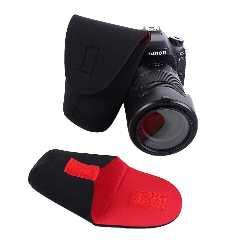 

Neoprene Camera Lens Pouch Bag Waterproof Thickening DSLR Camera Lens Bag Soft Cylinder Neoprene Paste Lens