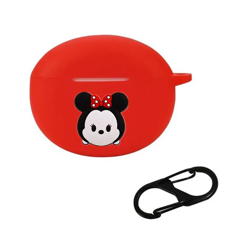 Cartoon Disney Earphone Case Cover For Redmi Buds 4 Active Silicone Wireless Earbuds Charging Box Protective Shell With Hook