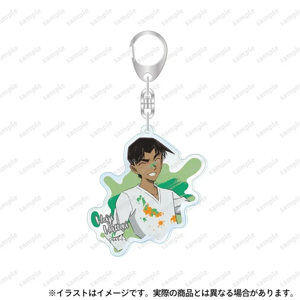 Detective Conan Paint type Anime Figure Acrylic Stand Cartoon Action Decoration Cosplay Model Plate Small Desktop Toy Keychain