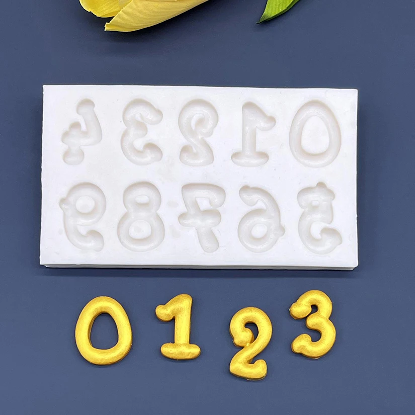 Alphabet Number Silicone Sugarcraft Mold Resin Tools Cupcake Fondant Cake Decorating Tools