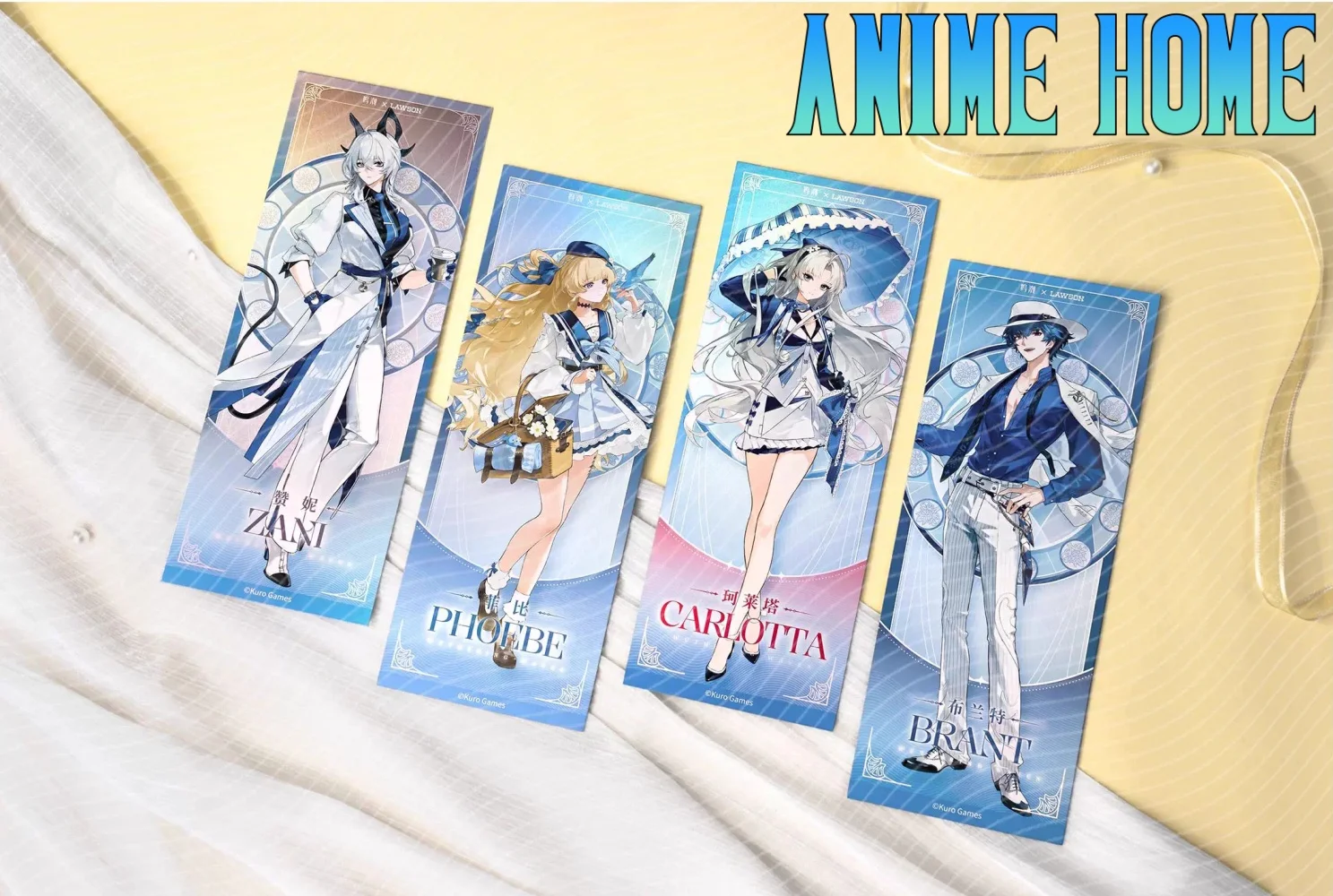 

Game Wuthering Waves Carlotta Phoebe Brant Zani Laser Ticket Set Cosplay Official Original Gift