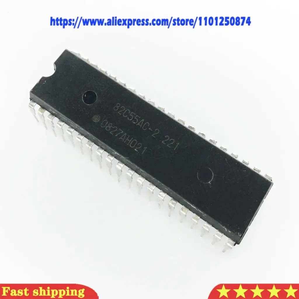 5pcs/lot UPD82C55AC-2 D82C55AC-2 D82C55 82C55 M82C55A-2 M82C55A M82C55 DIP-40 In Stock