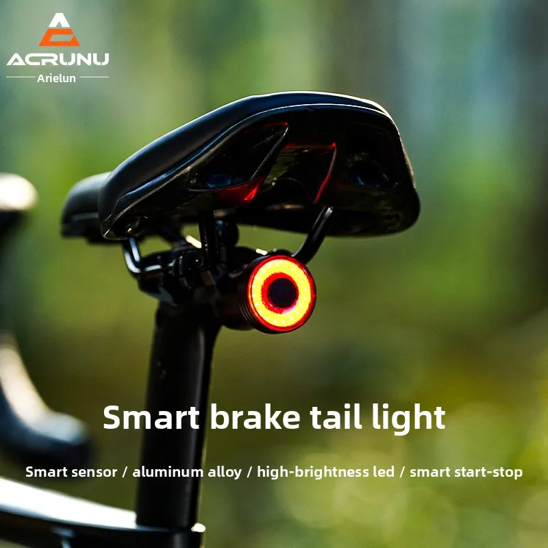 

Bicycle Intelligent Sensor Brake Tail Light, Road Bike Warning Light, Outdoor Bicycle Light Sensor Cycling Light