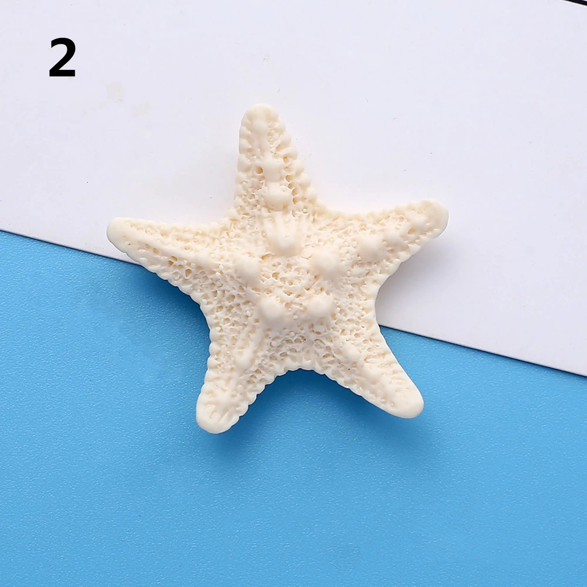 Sea Star DIY Resina Acessórios, Creme Glue Phone Case, Headwear Hairpin Caixa De Armazenamento, Sapato Buckle Patch, Série Ocean, 10pcs por lote