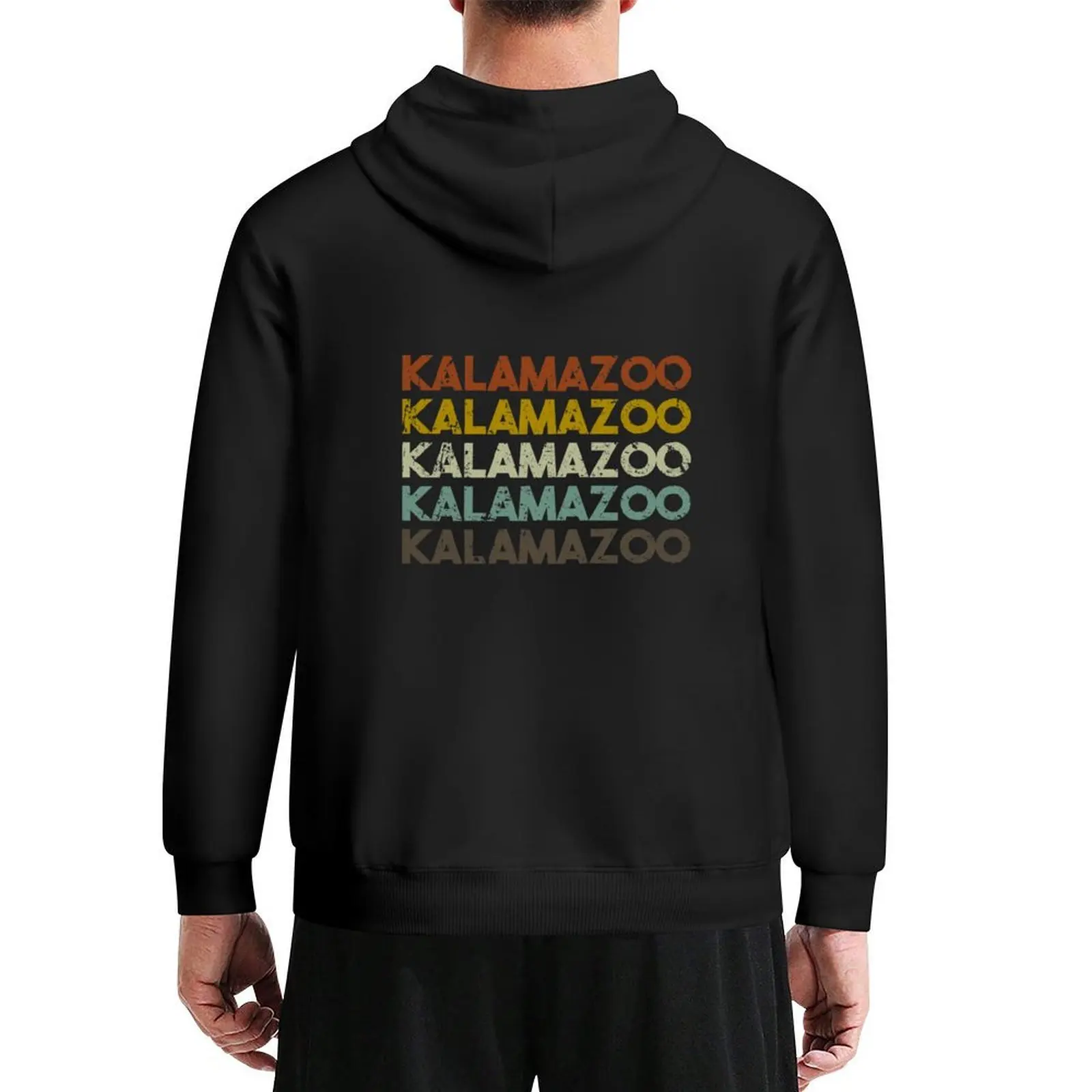

Retro Kalamazoo Michigan Hoodie men clothes anime clothes men's clothing aesthetic clothing men's hoodie sweatshirt