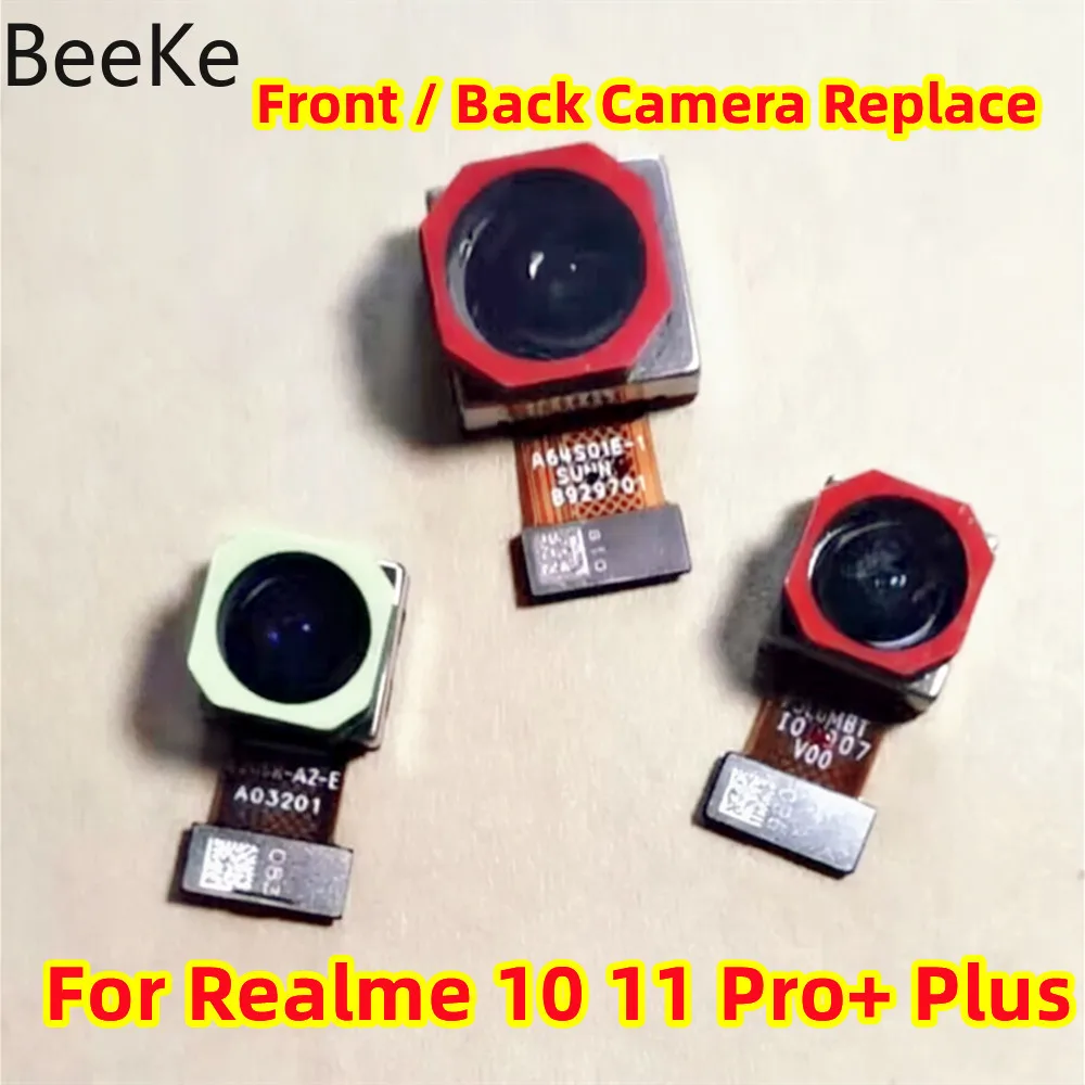 

Repair Original For Realme 10 11 12 Pro Pro+ Plus 5G Front + Rear Back Main Big Camera Facing Selfie Module Flex Cable Replace