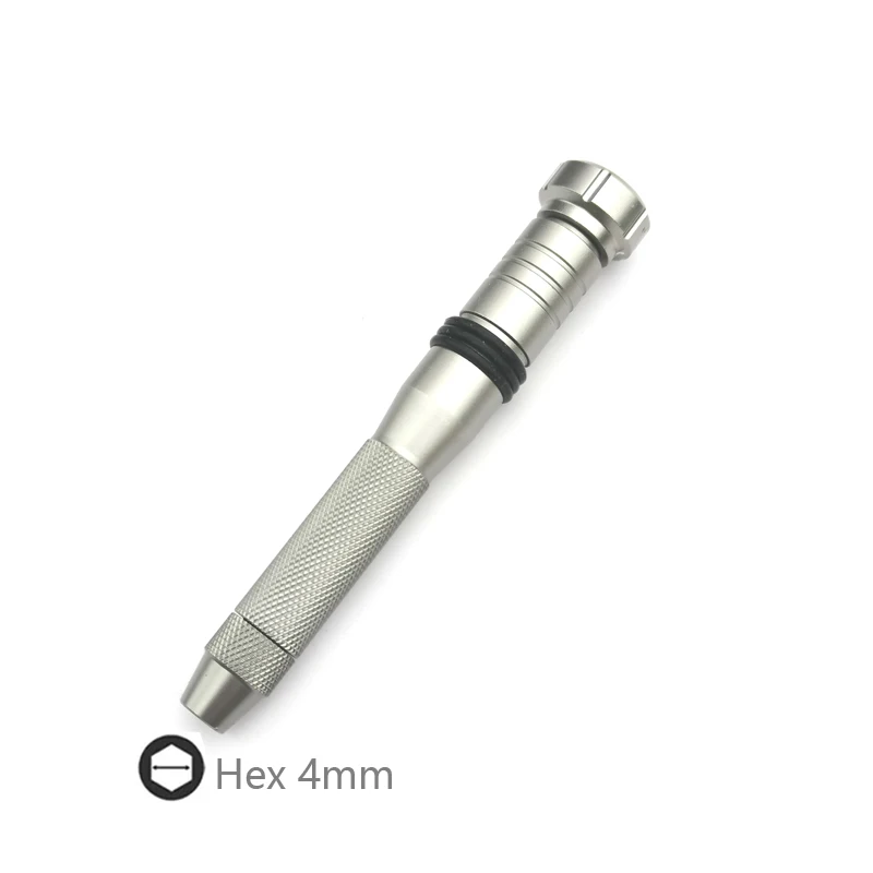 

New design Magnetic Aluminium Alloy 4mm Screwdrier handle with bearing cap Bit Holder fits for 4mm Hex screwdriver Micro bits.