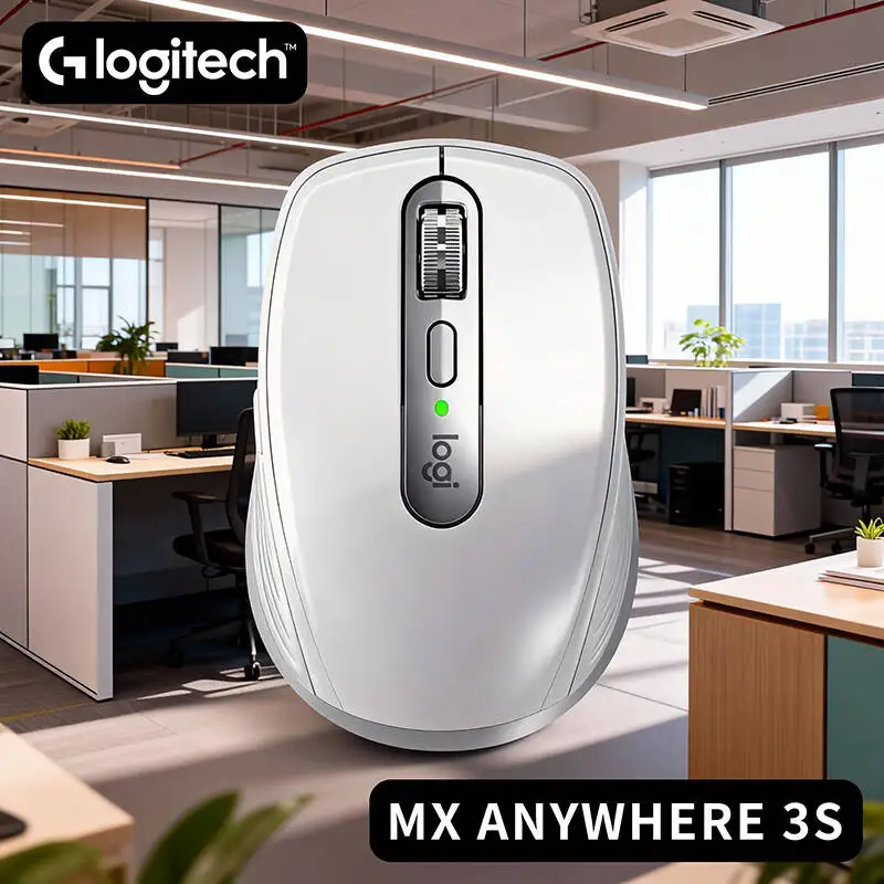 

Logitech MX Anywhere 3S Wireless Mouse - 8000 DPI Glass Tracking, Quiet Clicks, MagSpeed Scroll, Office & Travel, Gamers Use