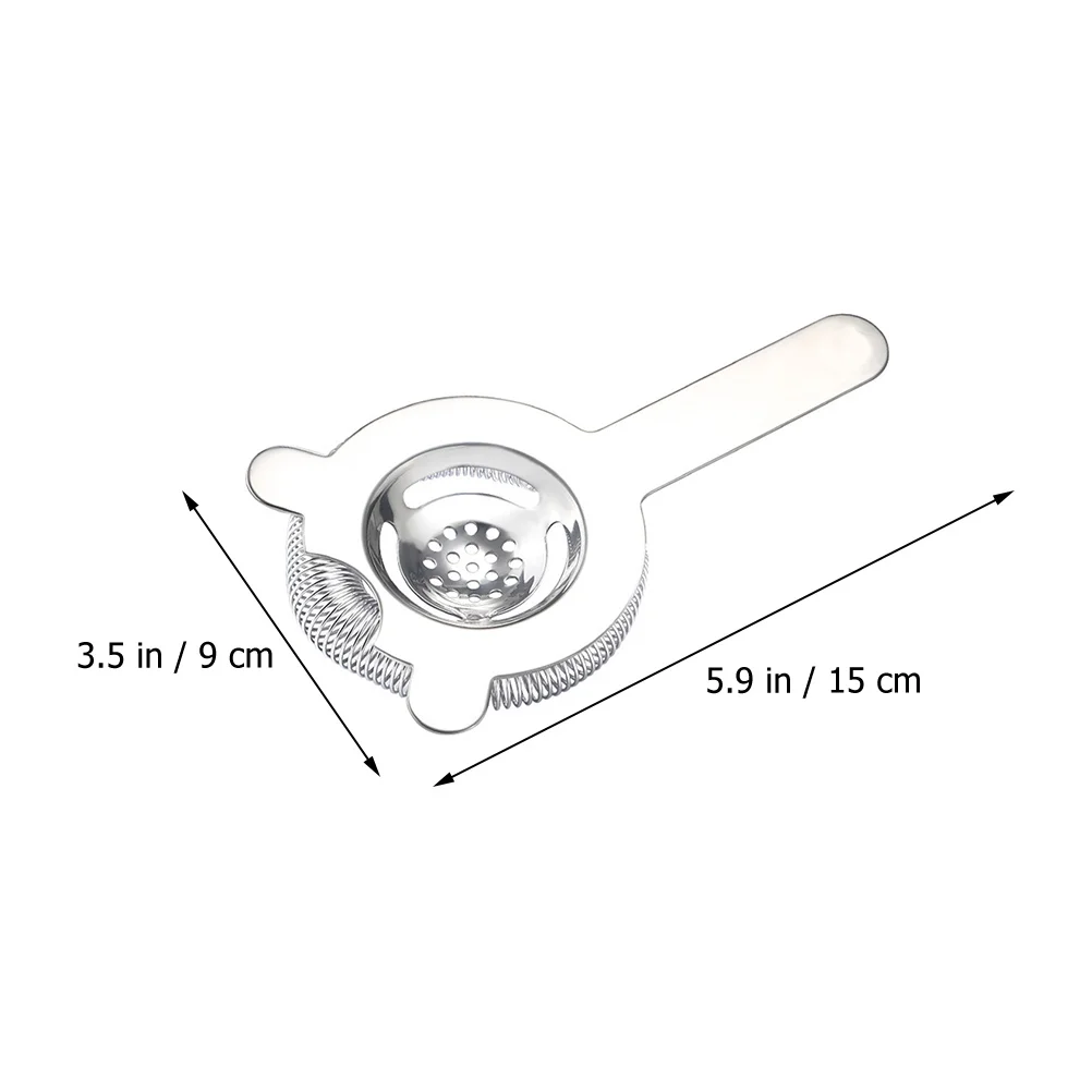 

Reusable Stainless Steel Cocktail Strainer Drink Filter Bar Tool Professional Accessory Daily Use Multi Function Kitchen