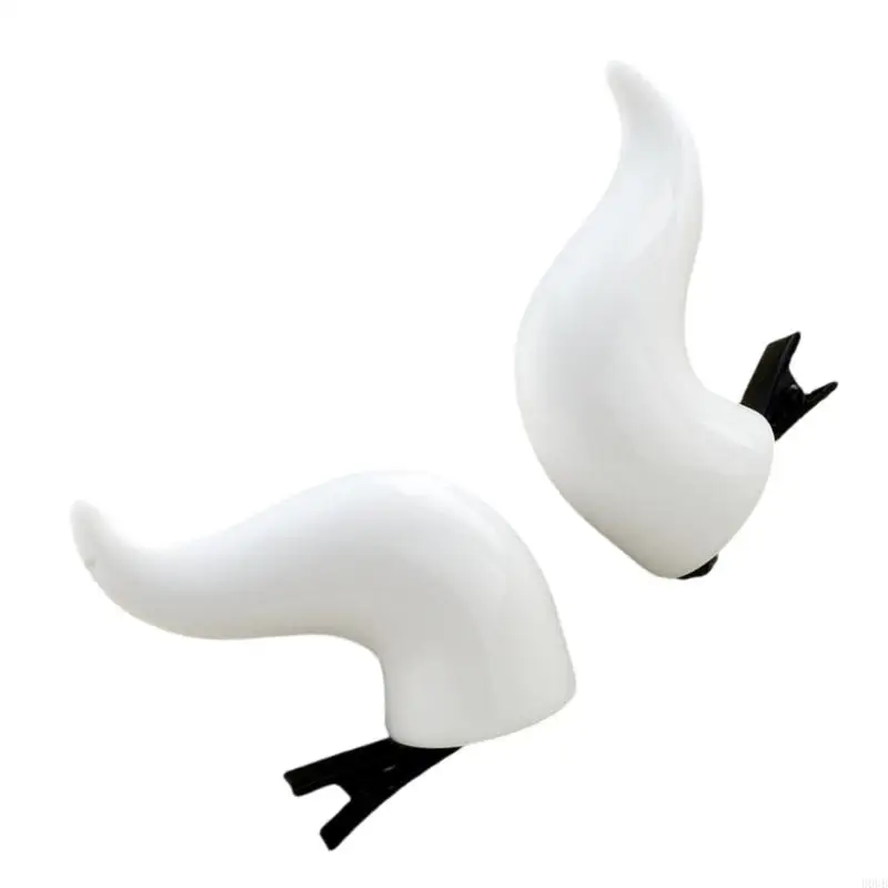 D0UB Devil Horn Hair Clip Cosplay Kostüm Dressing Duckbill Clip Party Kopfstück