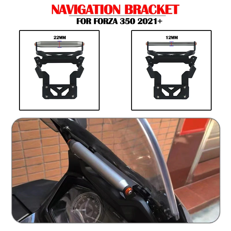 

Fit For HONDA Forza 350 NSS 350 Forza350 NSS350 2021 22 2023 Motorcycle Mobile Phone GPS Navigation Bracket Supporter Holder Bar