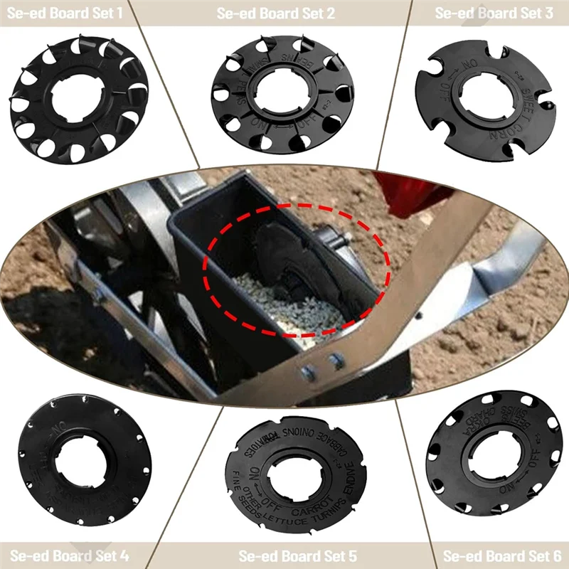 

RALCA-60009 60010 Seed Plate 12 Set For Earthway 10001 1001-B Garden Seeder Plants, Earth-Works For Corn Radish Seeds Plates