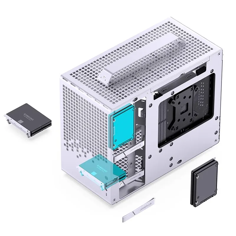 Imagem -04 - Matx Caixa do Computador Portátil Mini Atx pc Case 240 Water Cooling Chassis de Mesa Suporte 363 mm Placa Gráfica Jonsbo-z20