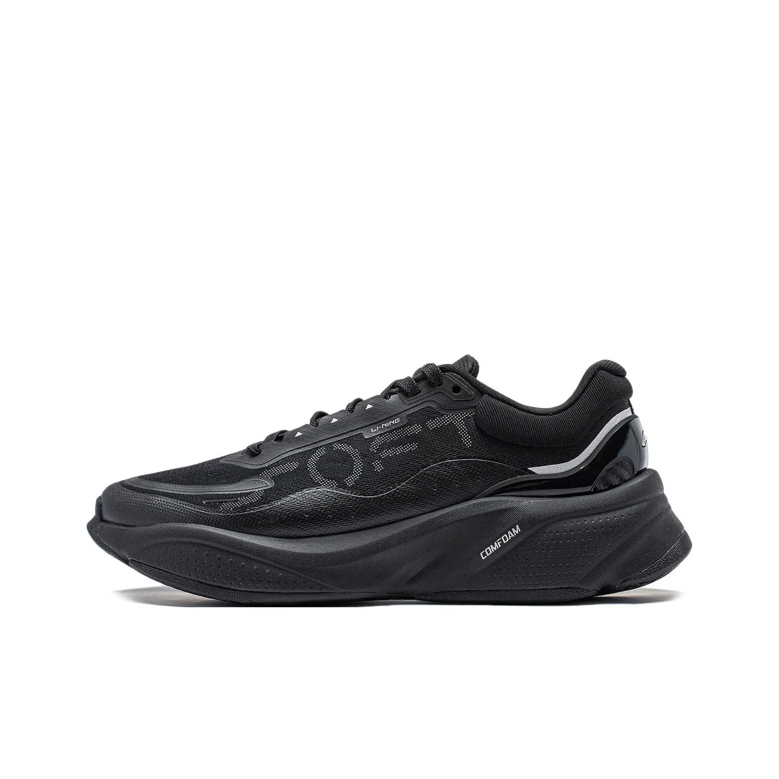 Li Ning Soft Cushioning Abrasion Resistant Lightweight Low top Casual Shoes Women's Black AGLU010-1