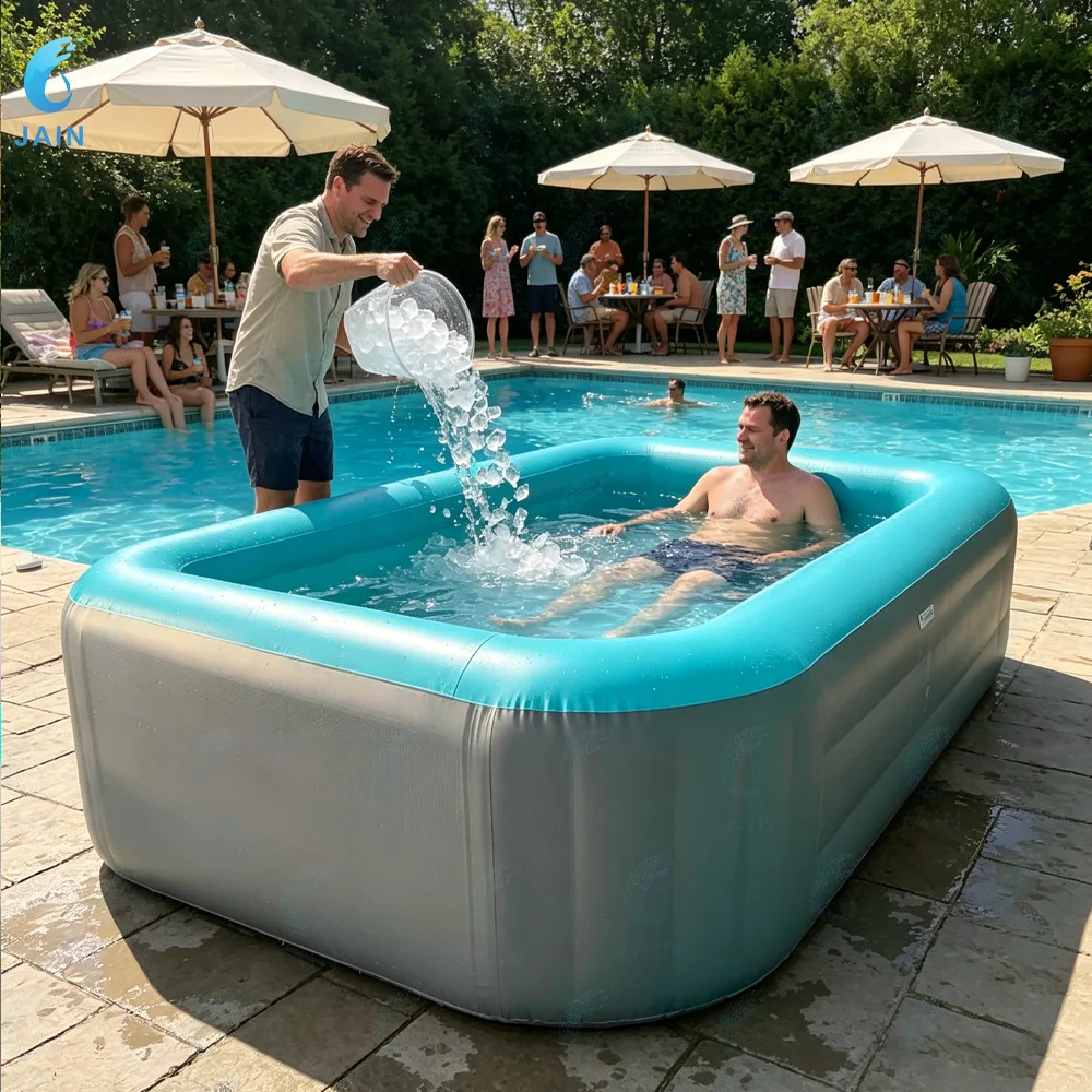 6M x 1.5M Extra Large Inflatable Swimming Pool Thick PVC Blow Up Pool &Pump, Portable Backyard Above Ground Pool for Family