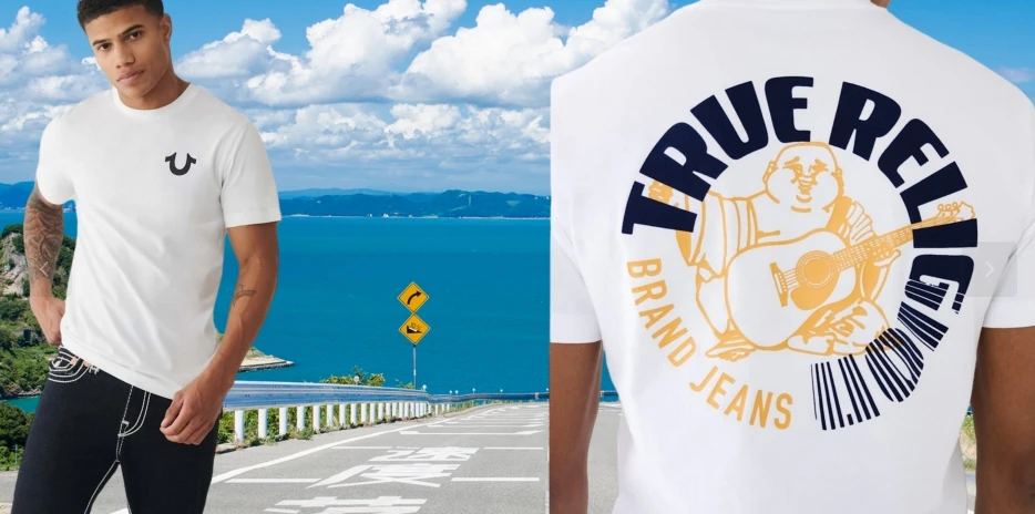 

2025 5.9 Why Not Wear Men's and Women's Pure Cotton Printed T-shirts with True Religion Brand Peripheral Patterns Luxury Brand
