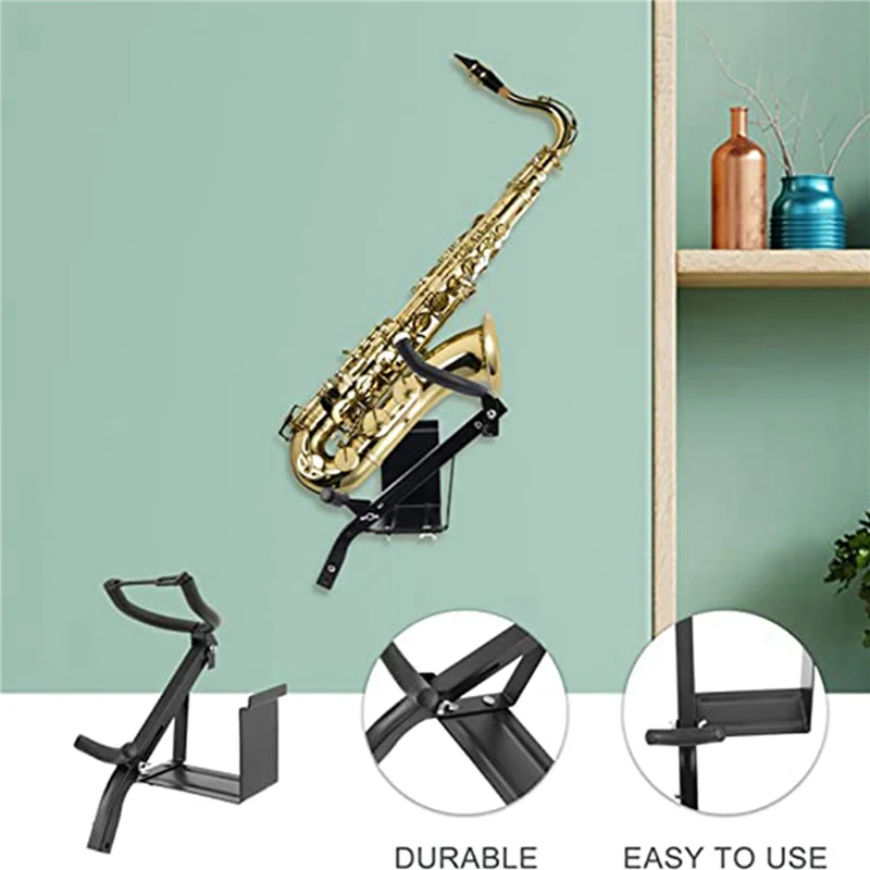

A99I-2X Alto Saxophone Stand Saxophone Wall Mount Holder Wall Rack Saxophones Holder