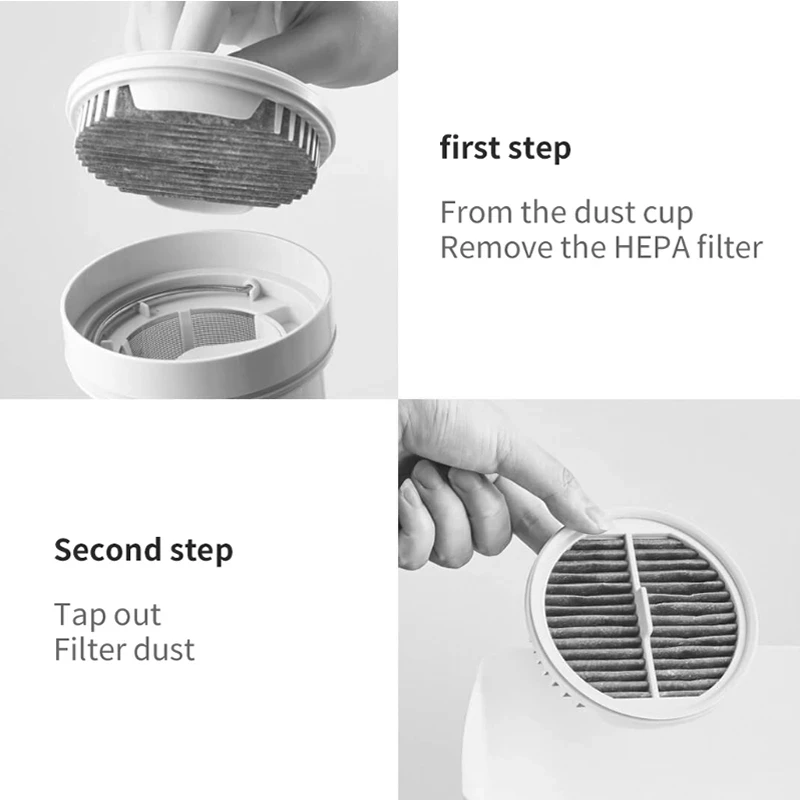 Washable Hepa Filter Parts Replacement For Xiaomi Mijia MJXCQ01DY Deerma DX1000 Handheld Robot Vacuum Cleaner Accessories