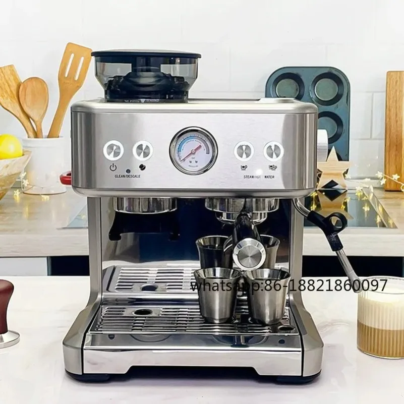 Adjustable grinder, professional Expresso coffee machine, latte coffee machine, CE