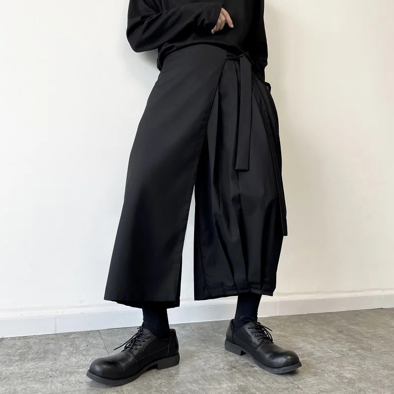 Casual Shirring Wide Leg Straight Leg Culottes