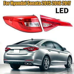 LED Car Rear Tail Light Tail Lamp Brake Light Rear Warming Signal Lamp For Hyundai Sonata 2015 2016 2017