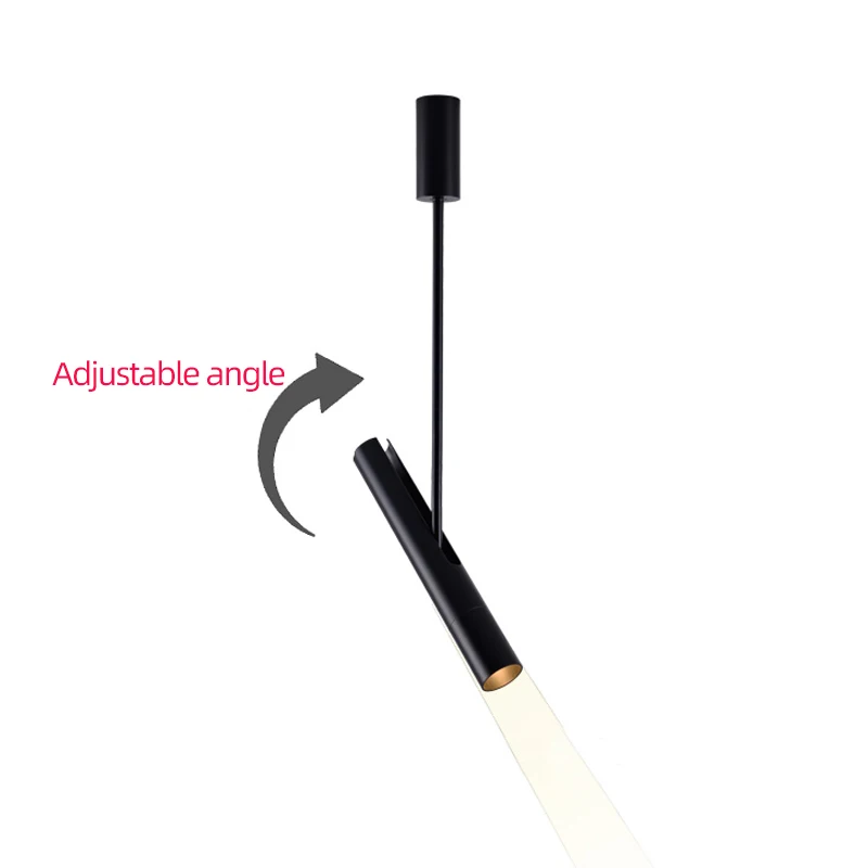 LED Chandelier With Adjustable Angle Spotlight Coffee Shop Restaurant Decoration Ceiling Light Minimalist Bedroom Bedside Lamp