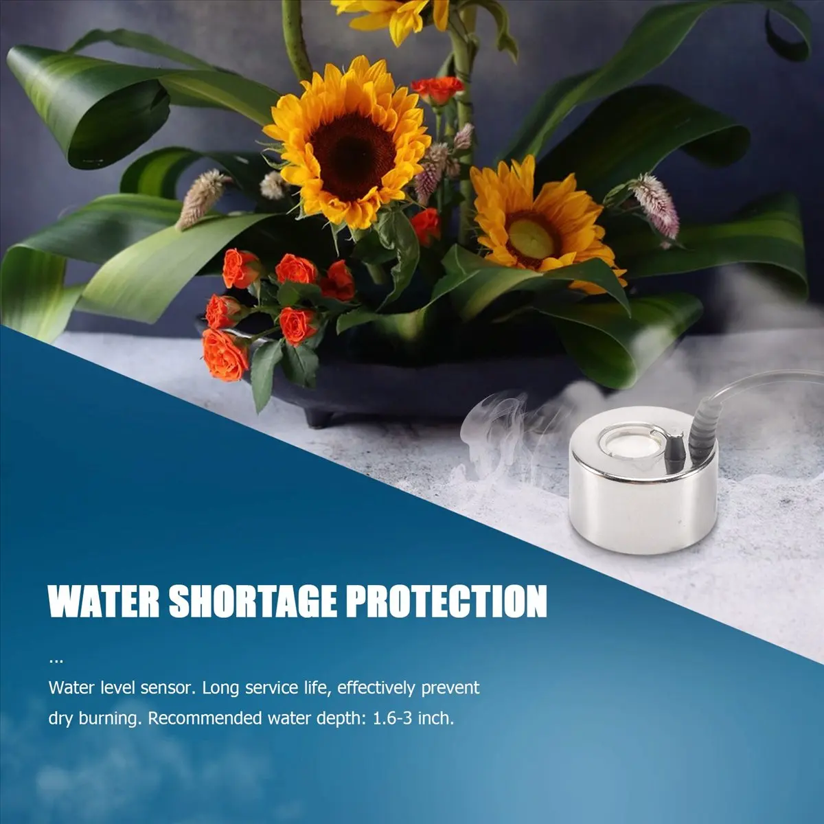 Budget-Friendly Mist Maker Fogger Ultrasonic Humidifier 3Pcs Atomizing Heads Water Fountain Pond Fog Atomizer Air Humidifier US