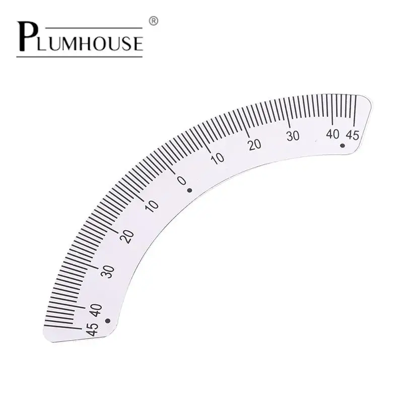 High Quality Protractor Milling Machine Part Angle Plate Scale Ruler 45 Degree Angle Arc Ruler Measuring Gauging Tools Caliper