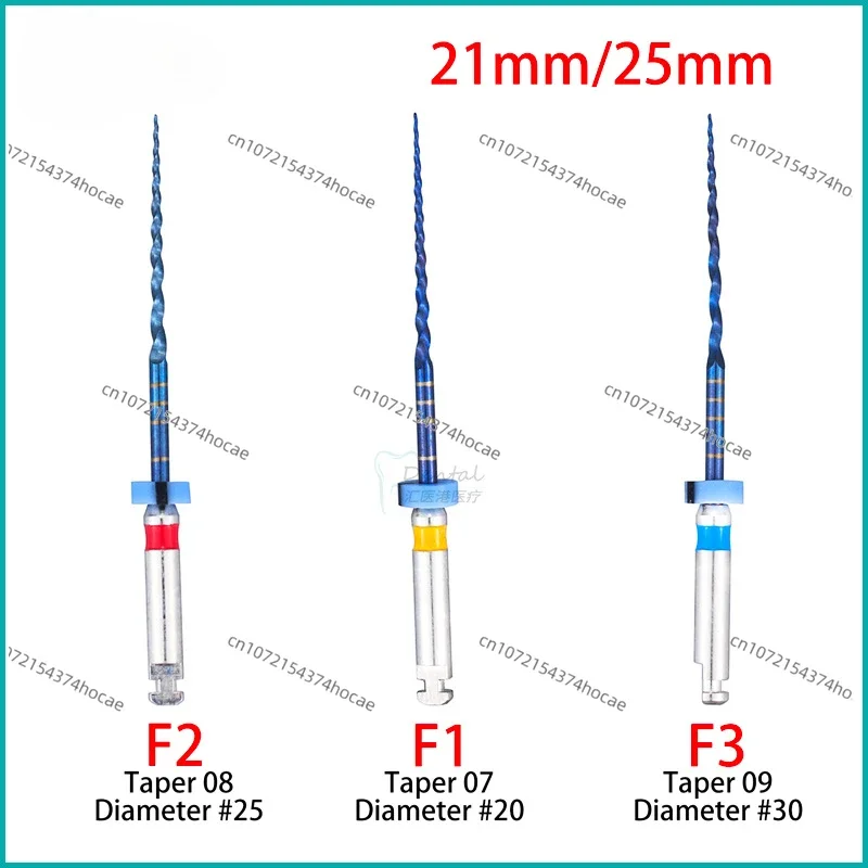 Nitinol root canal file for dental machine, S1S2F1F2F3 large taper file heat, activation file machine needle expansion