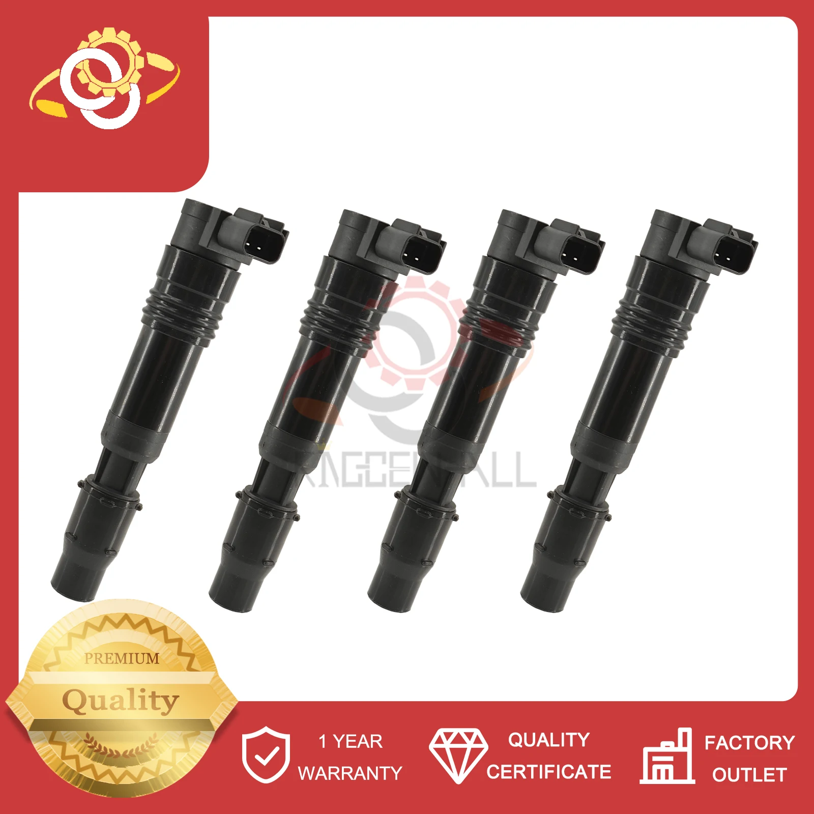 

4PCS New Ignition Coil 129700-3881 30700-MBW-611 Compatible With Honda CBR600F4 CBR929RR Triumph Speed Triple 955i 2001-2004
