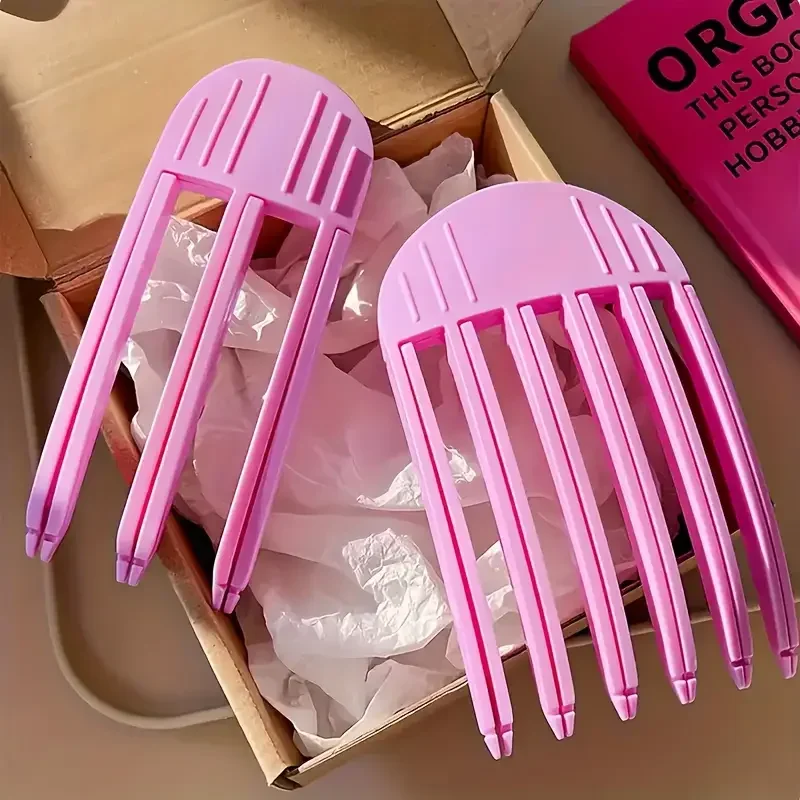 مشبك شعر رقيق طبيعي جديد للنساء أداة تصفيف الشعر بدون حرارة