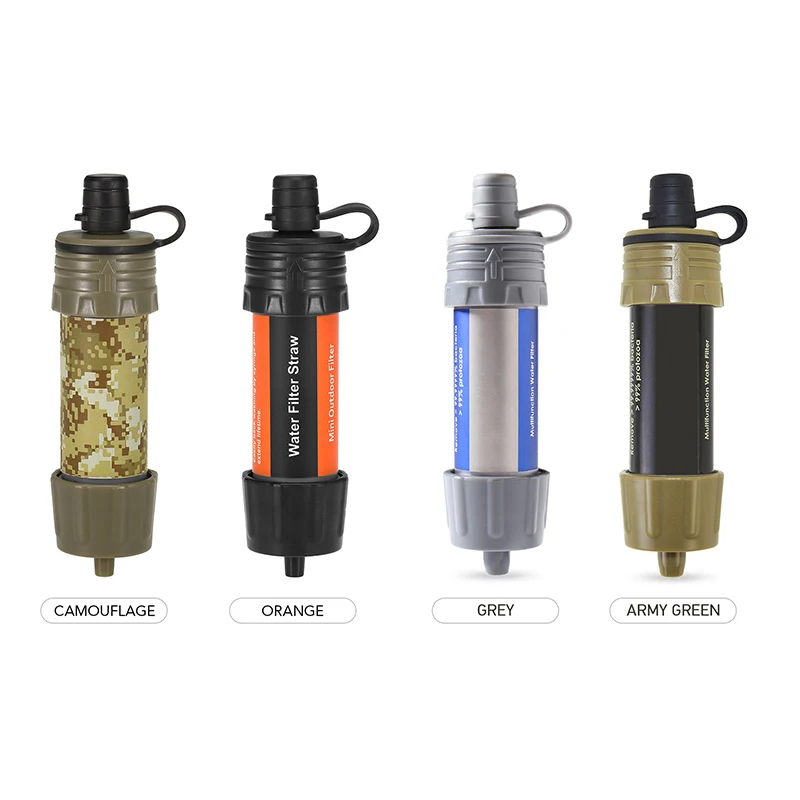 Outdoor Survival Water Filter Straw Personal Emergency Water Filter Sport Outdoor Wasser Filter Drinking Water Safety for Travel