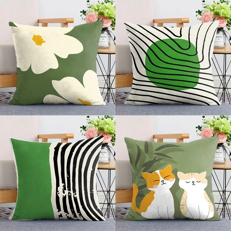 

Beautiful flower pillowcase for living room bedside sofa car backrest office decoration (without pillow core)