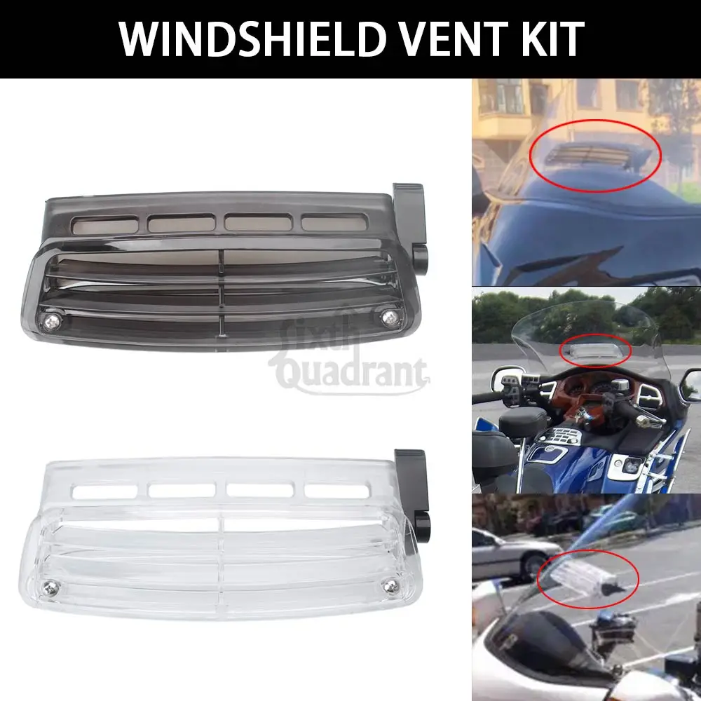 

Деталь мотоцикла, прозрачное регулируемое лобовое стекло, вентиляционное отверстие для потока свежего воздуха для HONDA Gold Wing GL1800 GL1800HP GL1800BM GL1800P 2001-2017