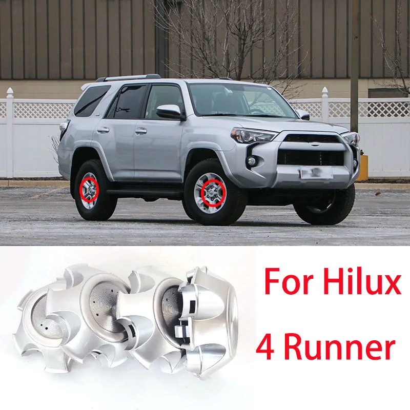 

Комплект из 4 колпачков для центра диска колеса автомобиля Toyota Hilux Surf 4Runner GRN21 # Tacoma 2002-2010 42603-35810 R17 143мм Совместимо с