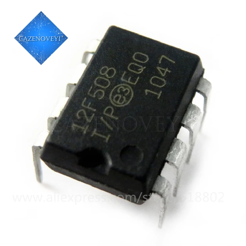 5pcs/lot PIC12F508-I/P PIC12F508-I PIC12F508 12F508-I/P DIP-8 In Stock