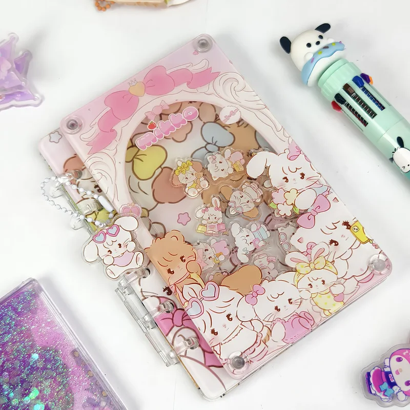 Buku Catatan Akrilik Crayon Shin-Chan Shake Dengan Notepad Kartun DIY yang Dapat Dilepas - Hadiah Kejutan Unik Untuk Teman Dan Hadiah Pelajar