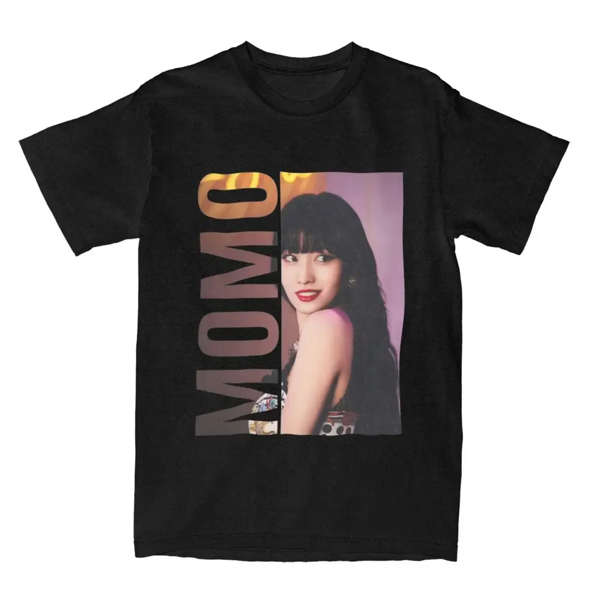 KPOP MOMO Twice T Shirts Men Pure Cotton Leisure O Neck Tee Shirt Short Sleeve Clothing Classic oversized harajuku streetwear