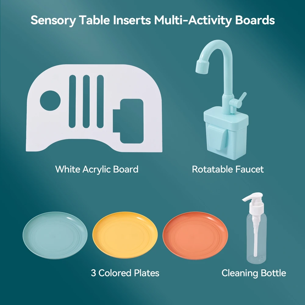 ألعاب مونتيسوري الحسية للأطفال، صينية تدريب المهارات الحركية الدقيقة، ملحقات طاولة النشاط، ألعاب تصنيف ألوان قوس قزح #4