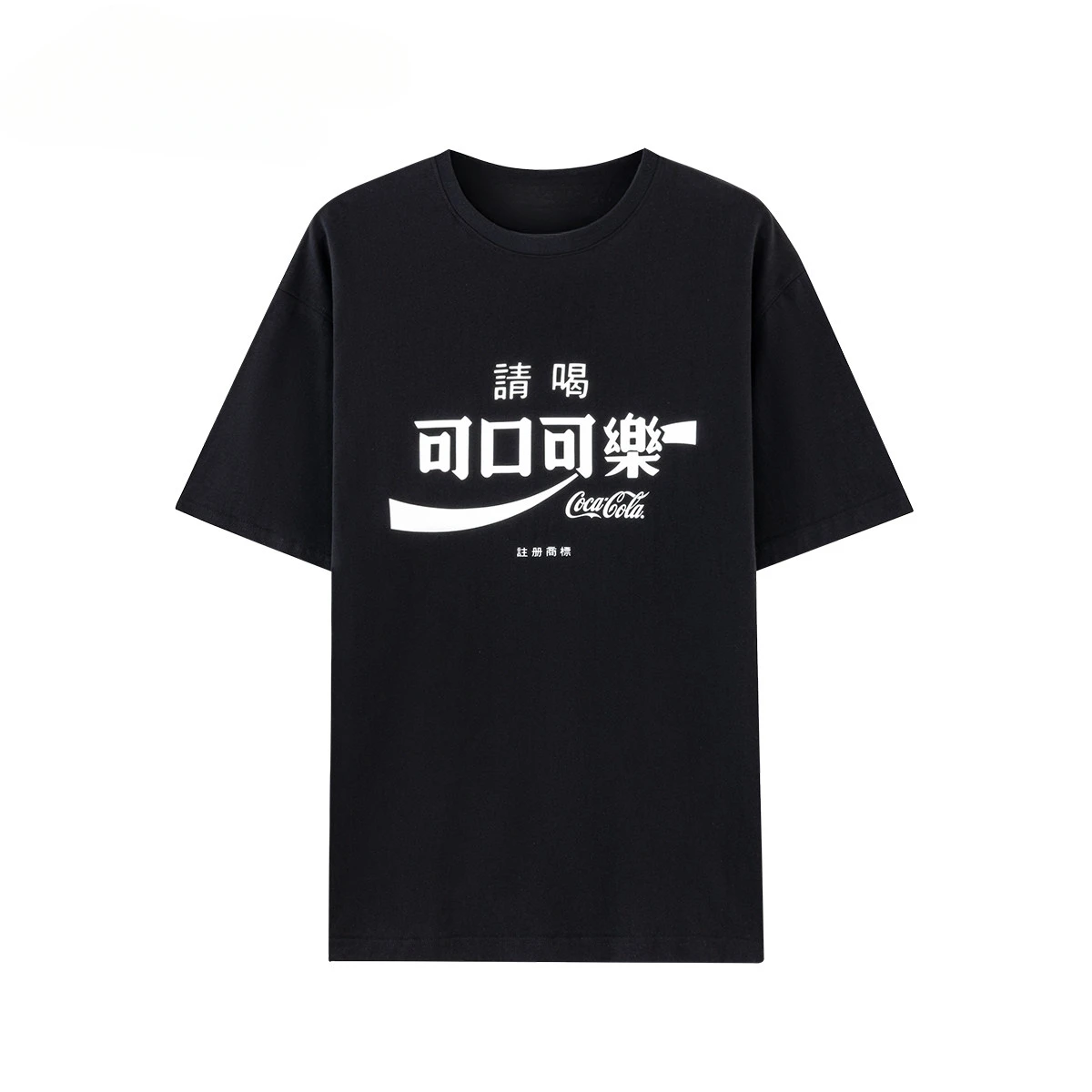 New Cola Short-sleeved T-shirt with Round Neckline Trendy Simple Print Loose-fitting Suitable for Couples As A Base Layer Shirt