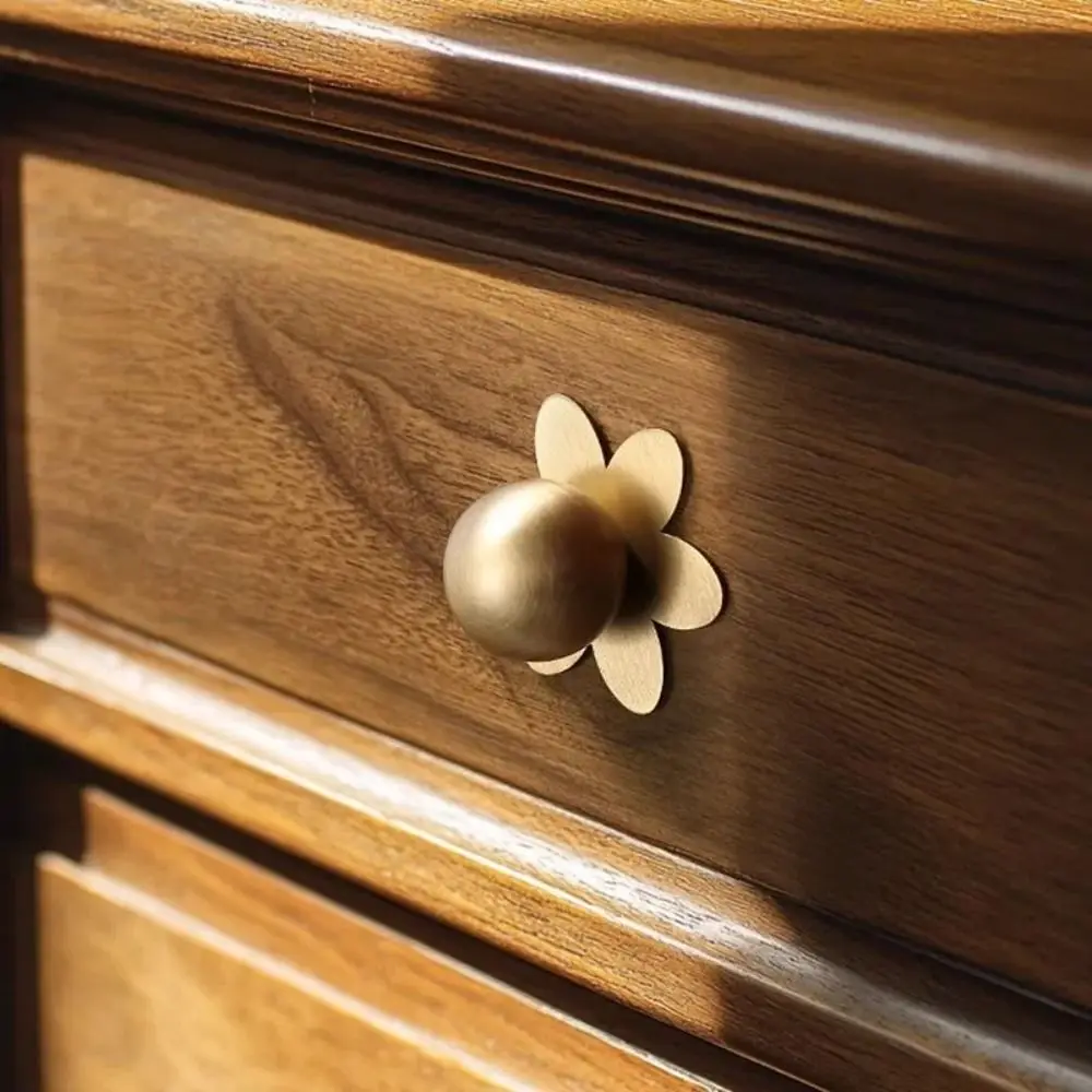 Modern Minimalist Brass Drawer Backplates Premium Brass Sturdy Structure French Style Handles Sophisticated Appearance