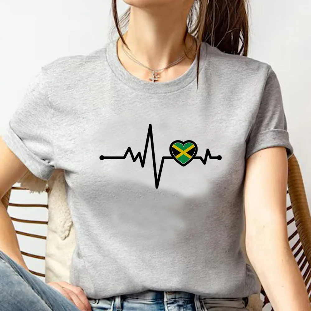 Jamaica top women anime manga tshirt girl Japanese y2k designer clothes