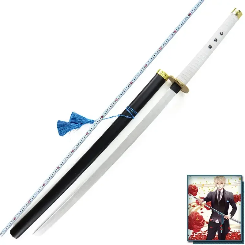 

[Funny] 104cm Cosplay Anime Sengoku Uesugi Kenshin weapon Japan samurai wooden Sword model Costume party Anime show gift toy