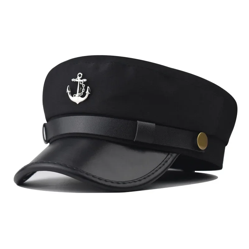 Zeitungsjungenmütze für Damen, lässige Baskenmütze, Militär-Seemann-Kapitänsmütze, Vintage-Maler, Fiddler-Mütze, Ivy-Schirmmütze mit flacher Kappe