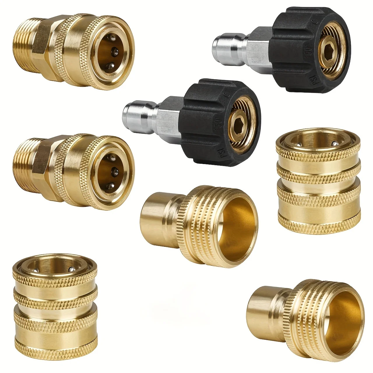 Pressure Washer Adapter Kit - Quick Connect Kit, M22 Female Swivel to 3/8