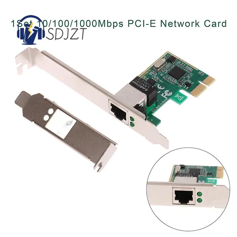 1Set 10/100/1000Mbps Gigabit Ethernet PCI Express PCI-E Network Card RJ-45 LAN Adapter Converter Network Controller