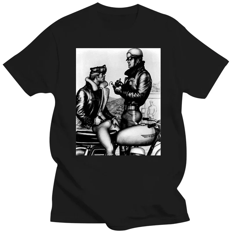 Cotton O Neck unisex Vintage teeshirt tops Summer Men Clothing Meganho Design Bob Mizer & Tom Of Finland Mens T-shirt